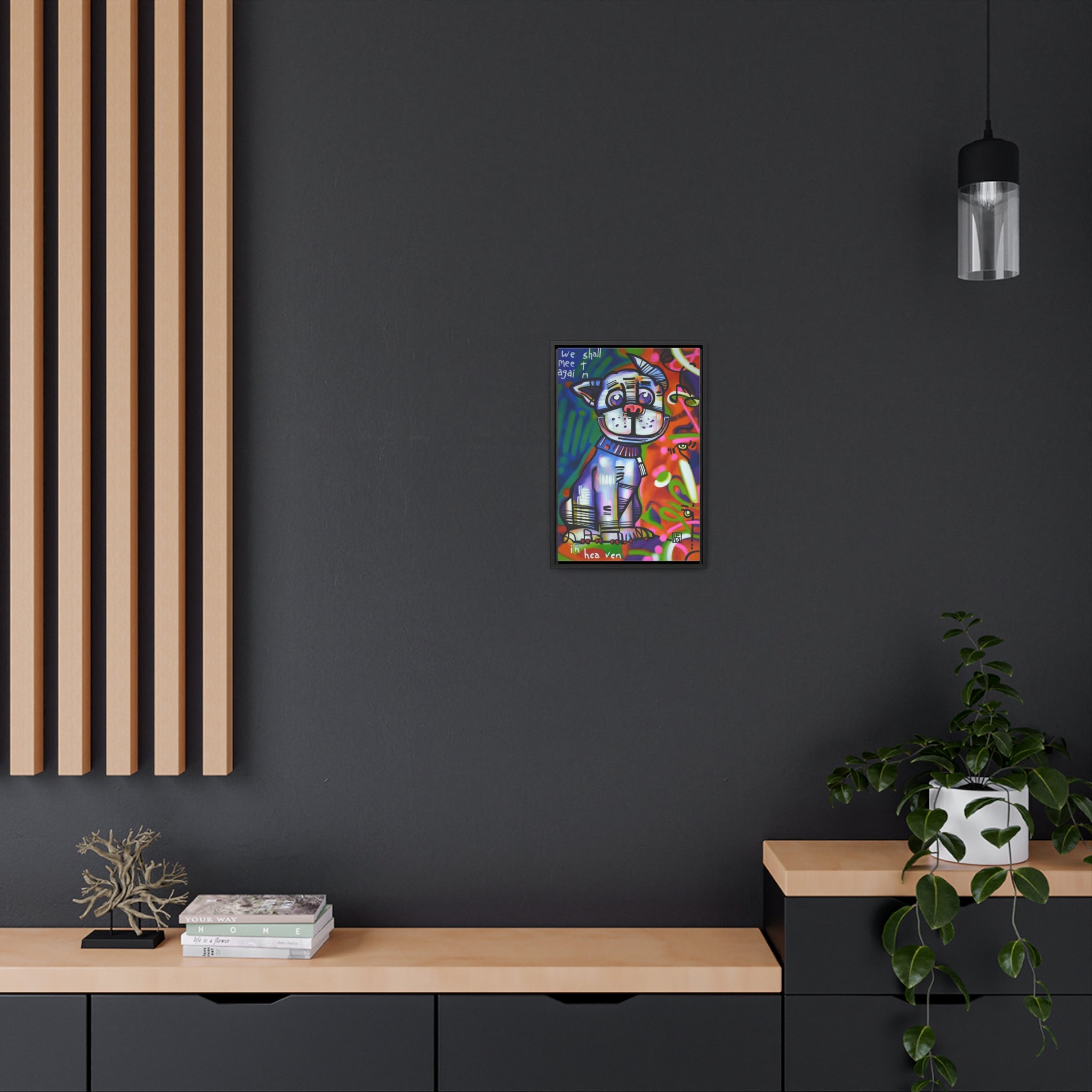 We Shall Meet Again in Heaven - Lebo Framed Premium Gallery Wrapped Canvas